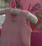 100 % NZ Wool Knit Dress / Tunic: Pink