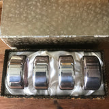 Silver Napkin Rings: Boxed