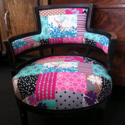 Echino Black Vintage Tub Chair