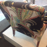 Stunning & Uniquely Upholstered -  Antique Armchair