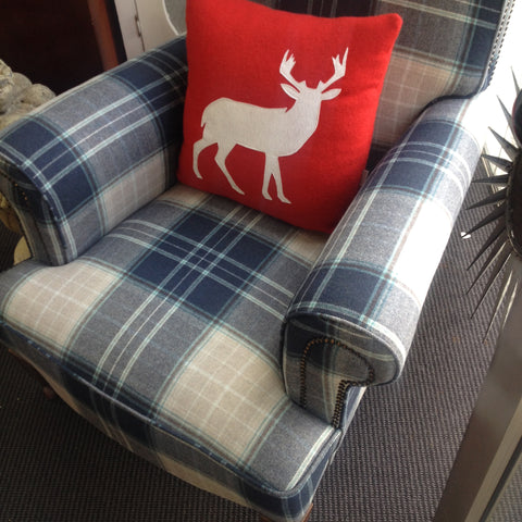 Tartan Wool Club Chair