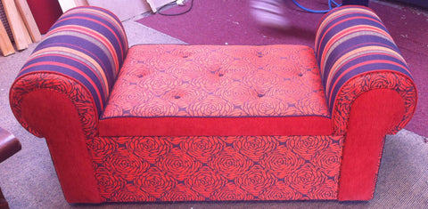 Rolled Arm Ottoman: Client Work