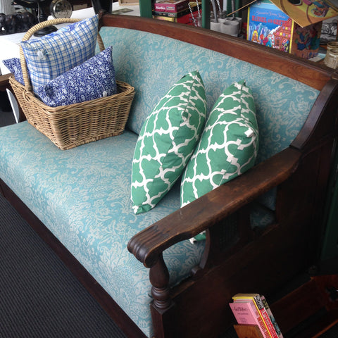 ReVamped oak settee