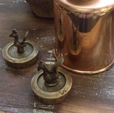 Small Brass Weight: rooster / horse