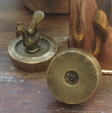 Small Brass Weight: rooster / horse