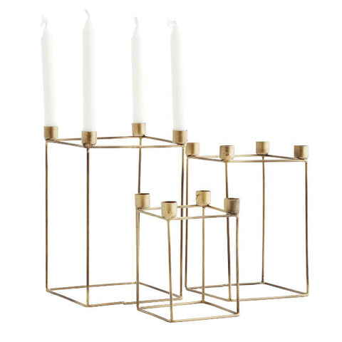 Brass Candle Holders: set 3