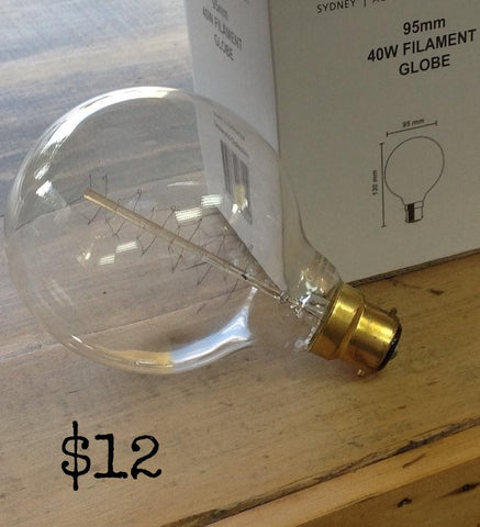 Filament Light Bulb: globe