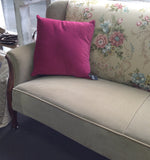 1930s Wingback Settee: Sanderson & Velvet