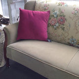 1930s Wingback Settee: Sanderson & Velvet