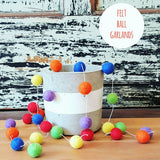 Felt Pom-Pom Ball Garland: decor item