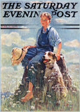 Vintage Art Print -The Evening Post