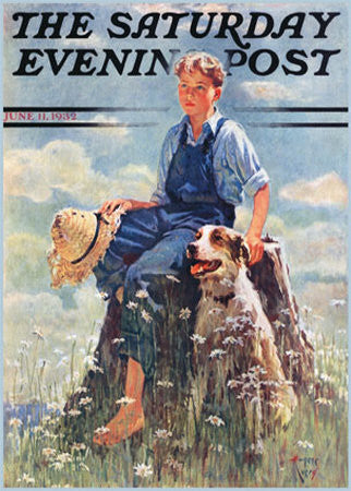 Vintage Art Print -The Evening Post