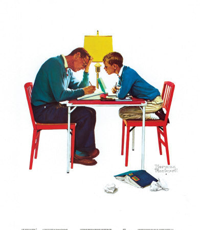 Vintage Art Print -Tough One