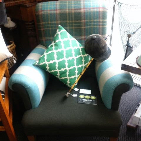 Luxurious Tartan Wool Arm Chair