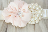Tulle Ruffle Belt With Pearls: vintage chic